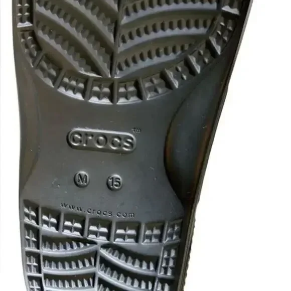 Crocs Heart Print Sandals Men's Size 15 Shoes NEW